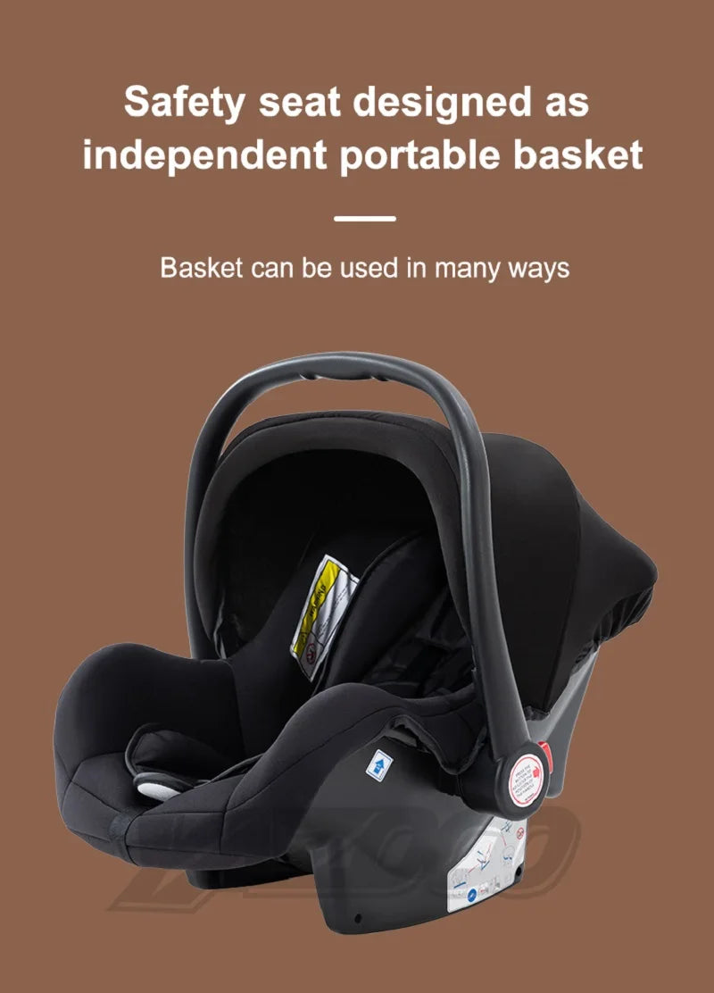 Luxurious 3‑in‑1 Baby Stroller High‑Landscape Travel System