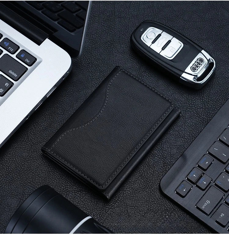 Powerful Magnetic Leather Wallet Magsafe for IPhone 16 15 Pro Max for IPhone 15 14 Pro Card Holder Phone Pouch Protective Case