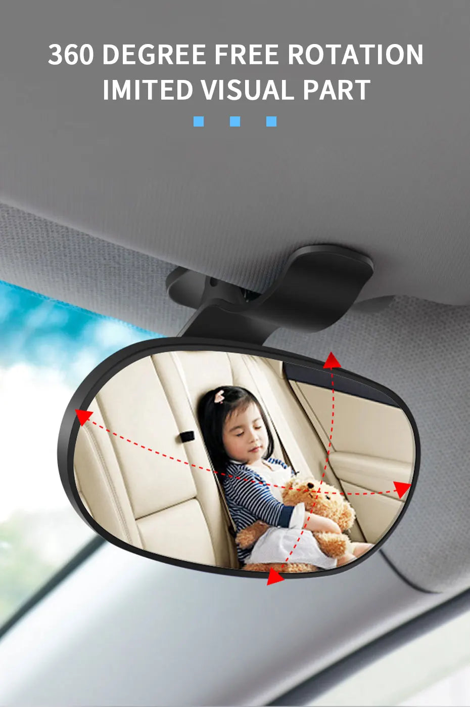 360° Rotatable Baby Car Mirror