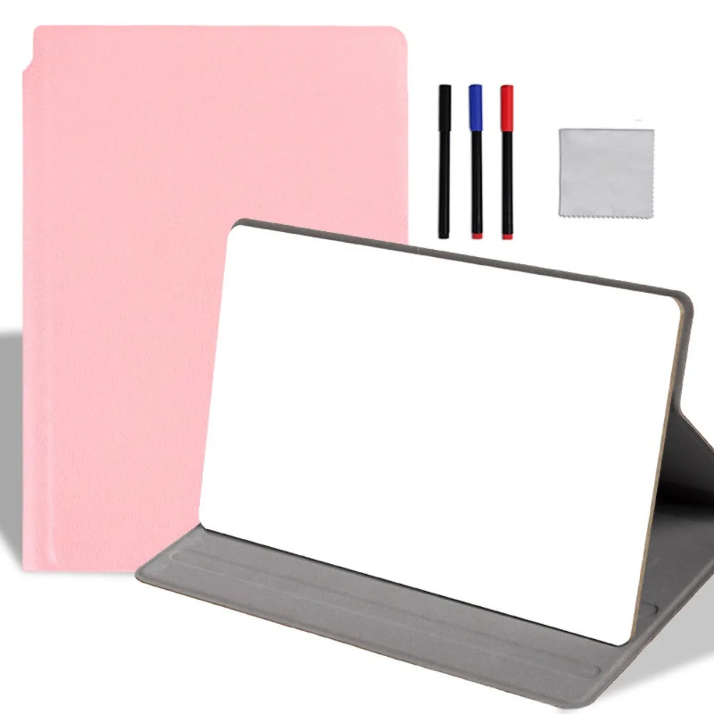 Reusable Dry-Erase Notebook with Folding PU Cover