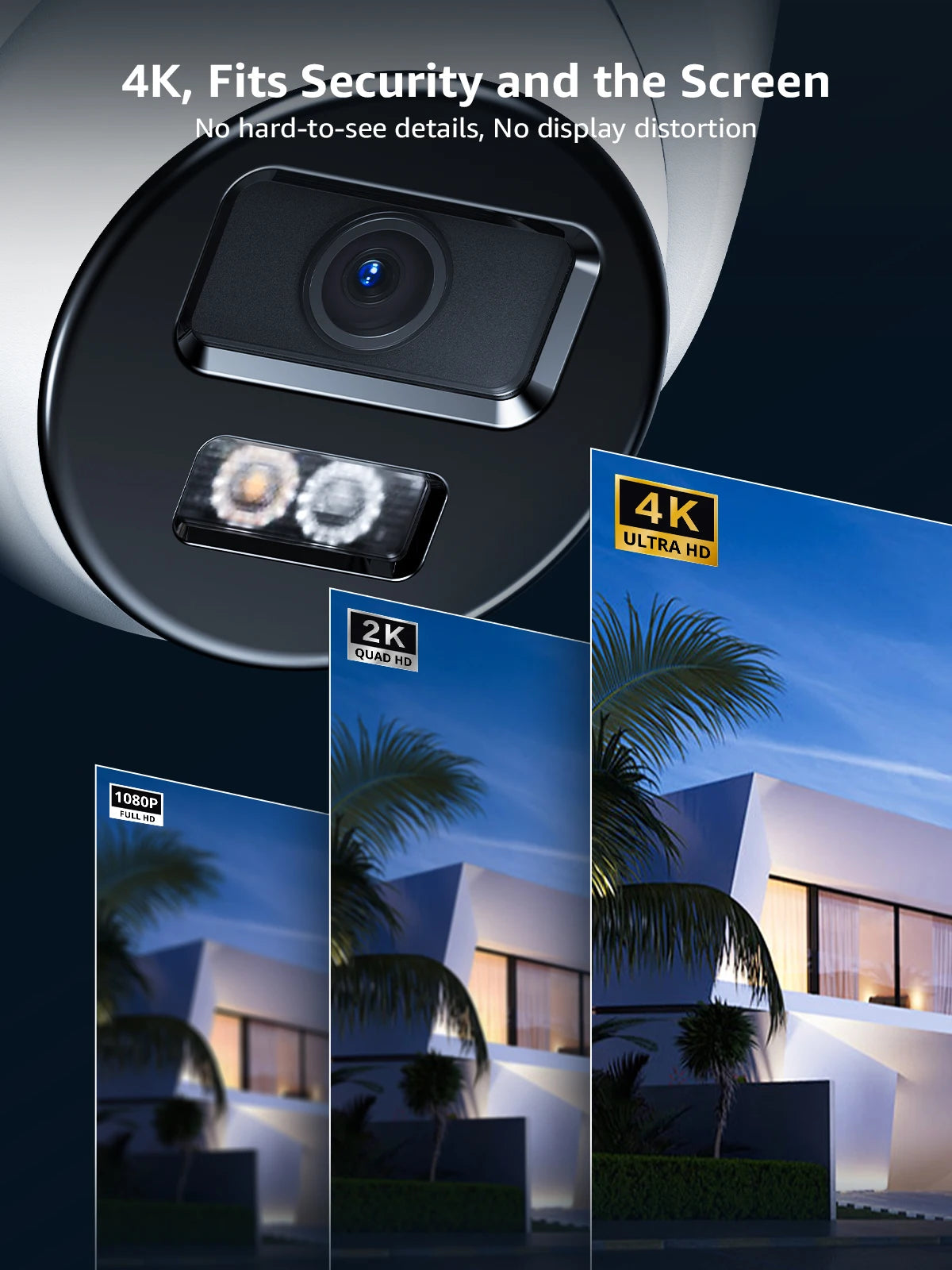 ANNKE 8MP Outdoor PoE Security Camera with Two-Way Audio