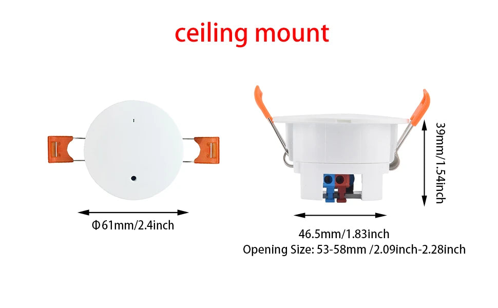 Tuya mmWave Presence Sensor - Mount and Radio Options