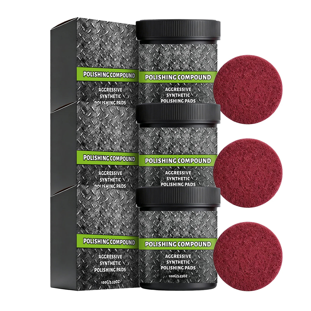Kit di pasta lucidante e tampone, 100 g