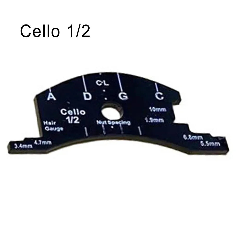 Bridge and String-Height Template for Violin, Cello or Bass
