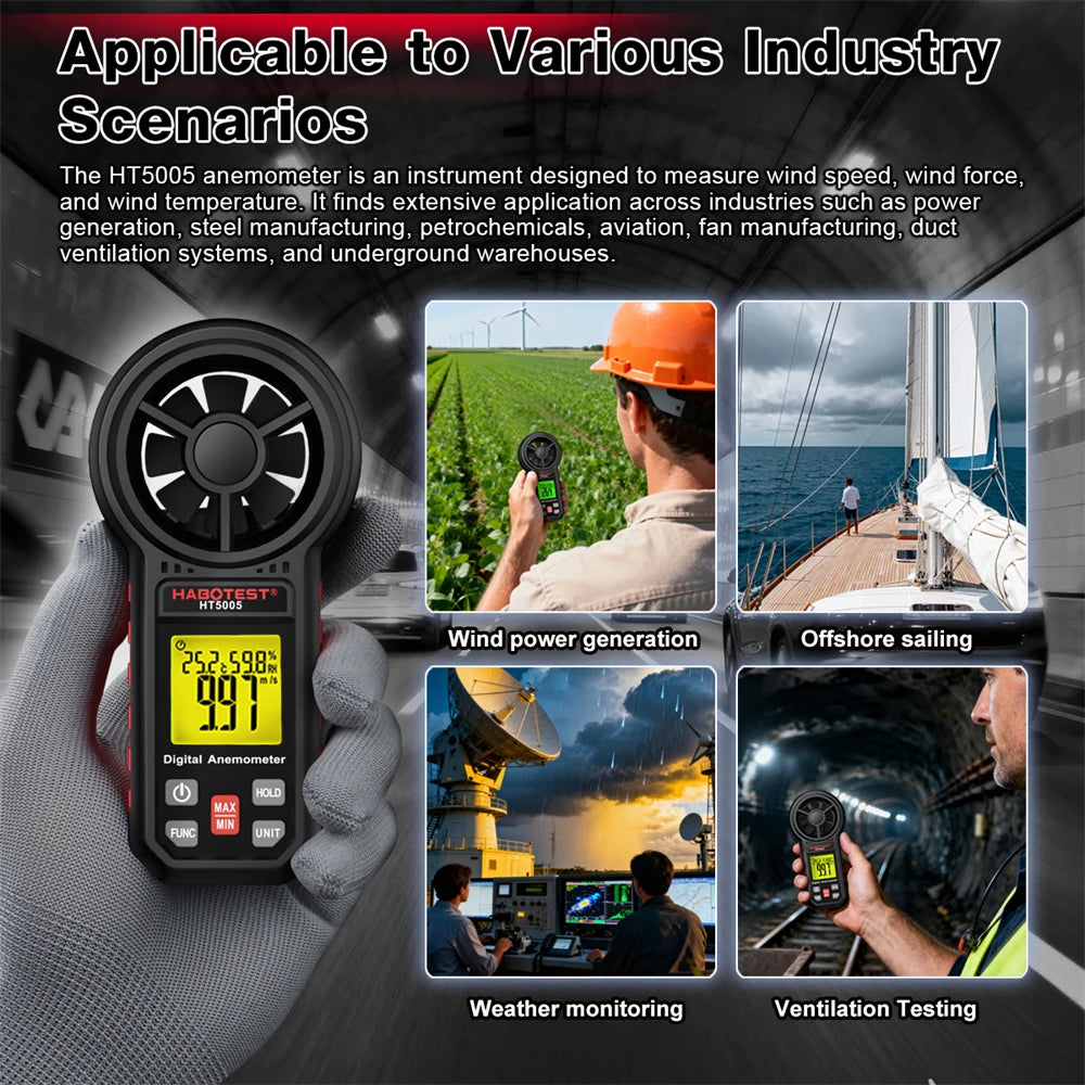 HT5005 Digital Anemometer