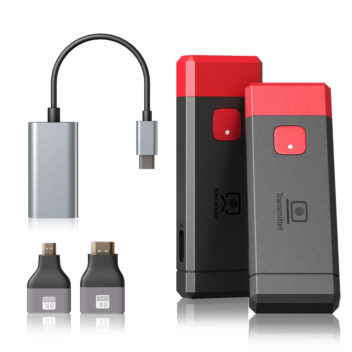 Trådløs HDMI-kompatibel videotransmitter og mottaker-utvider sett TV-stikk dongle adapter for PC-kamera laptop til monitor TV