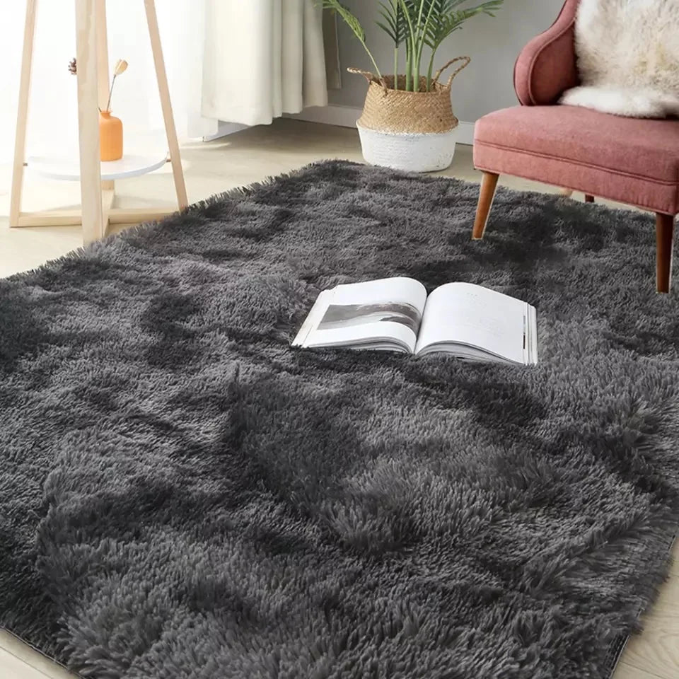 White Fluffy Hall Carpet Modern Living Room Bedroom Home Decor Large Mats Thickened Non-Slip Girl Children's Room Pink Furry Rug