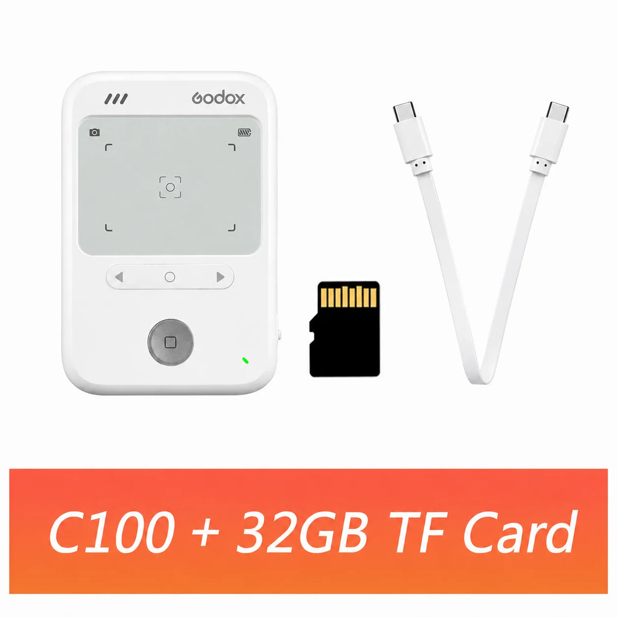 0|Godox C100 Visor Transparente Câmara Mini Portátil CCD Câmara Retrô 128g Armazenamento Expandido para Filmagem Vlog Presente