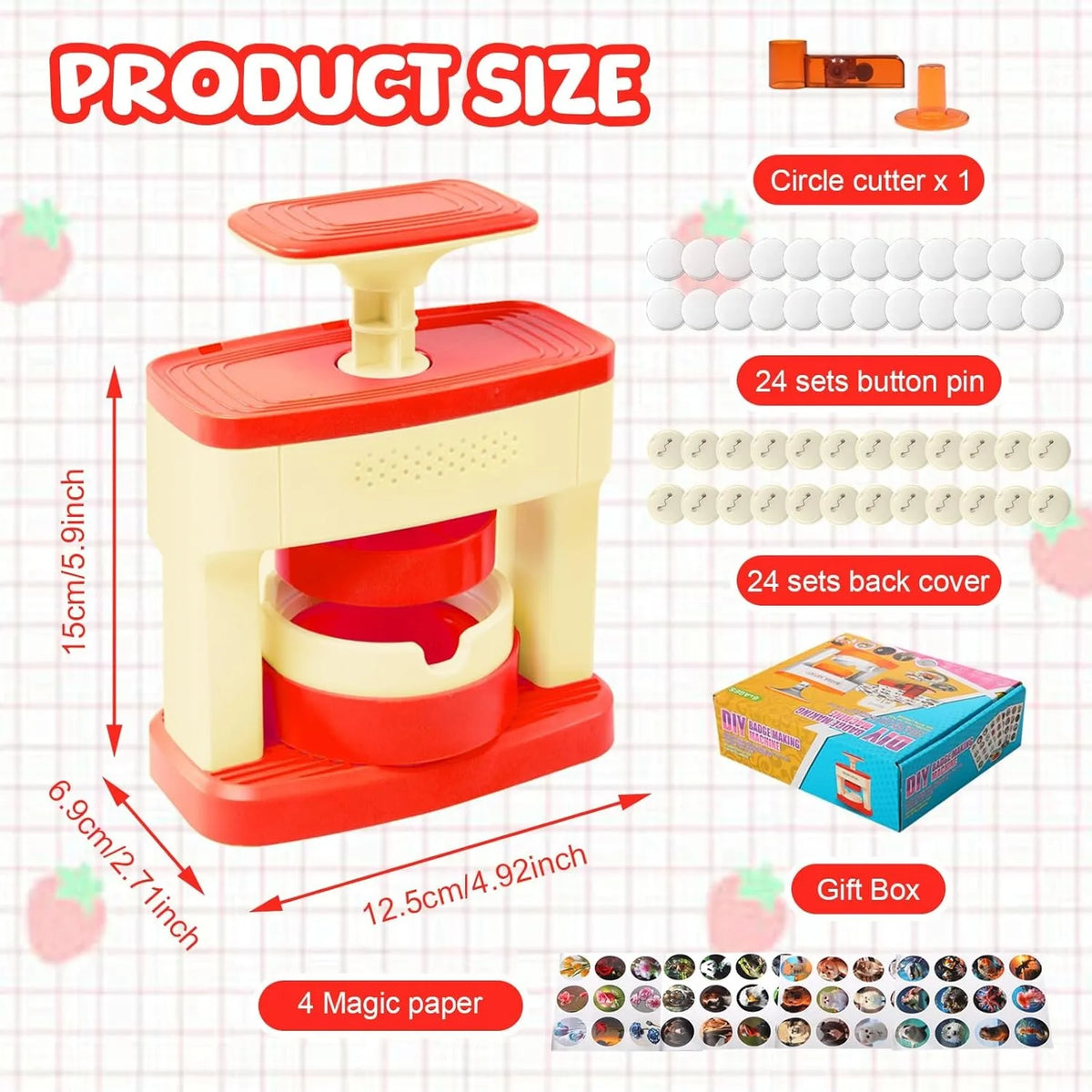 55mm Badge Maker - Machine and Refill Options