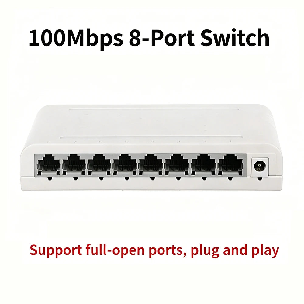 Mini Ethernet Switch - 5 or 8 Ports