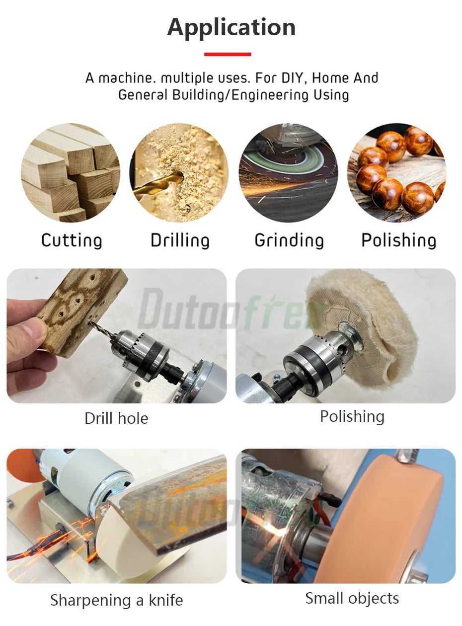 100W Double Grinder Machine Artifact Table Grinder Motor Micro Coarse and Fine Polishing Electric Grinding Wheel Grindig Stone