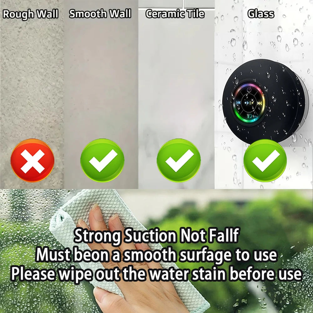 Bluetooth Suction-Mount Speaker