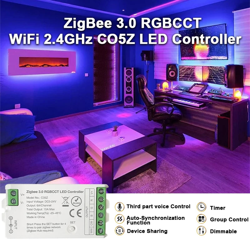 Zigbee 3.0 LED Strip Controller - Channel Options