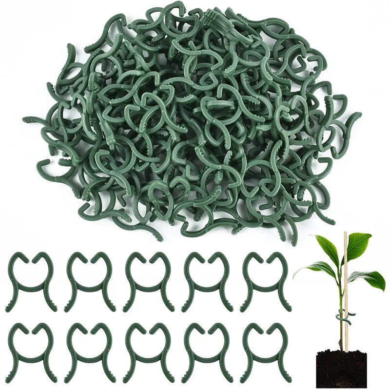 Clipes de suporte para plantas, 100 ou 200 unidades, em três tamanhos