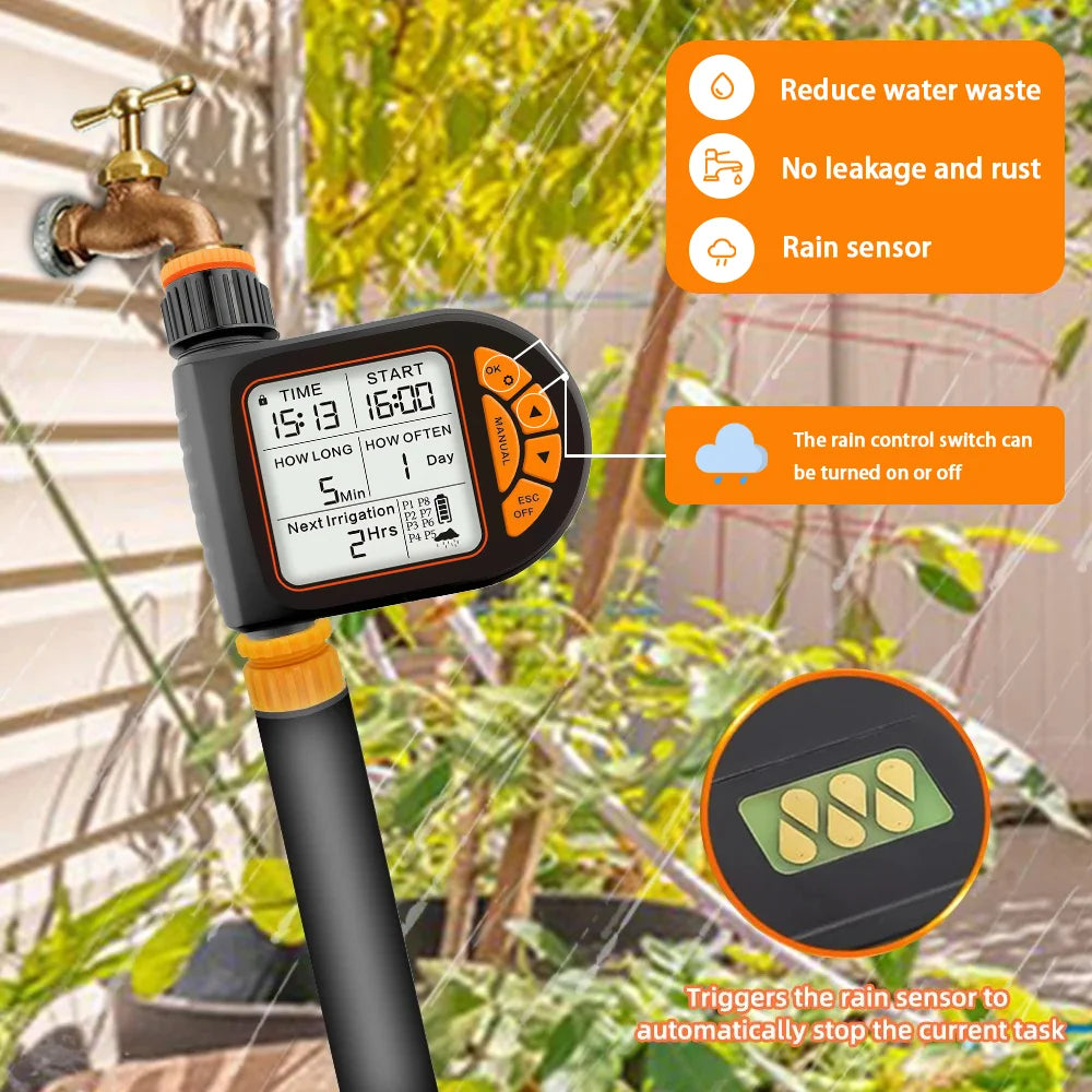 Automatic Garden Watering Timer Kit - Hose Options