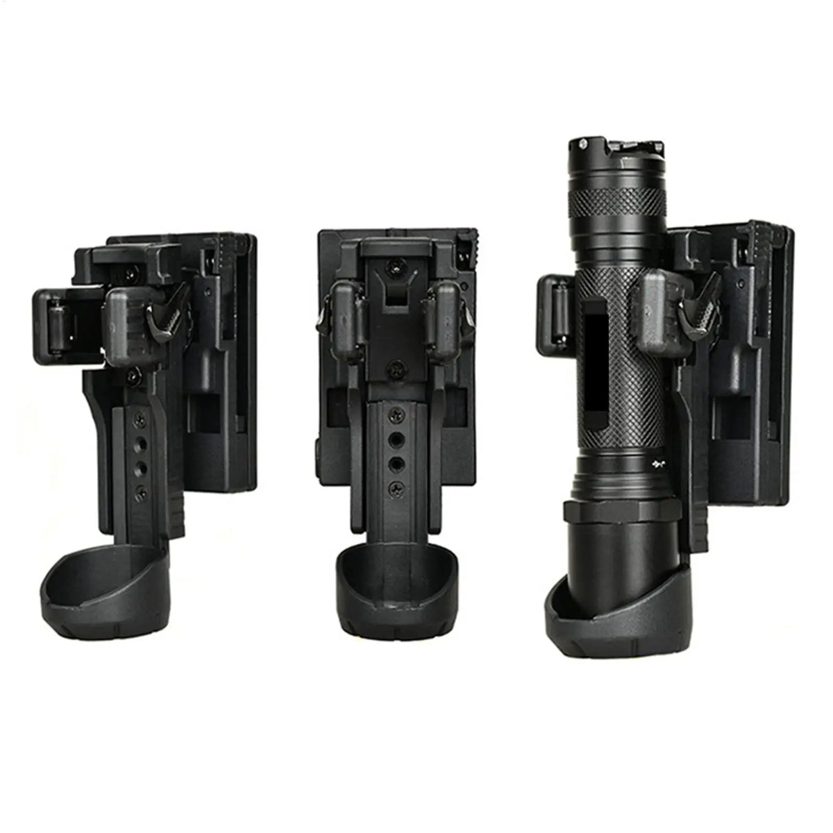 Rotating Quick-Release Flashlight Belt Holster