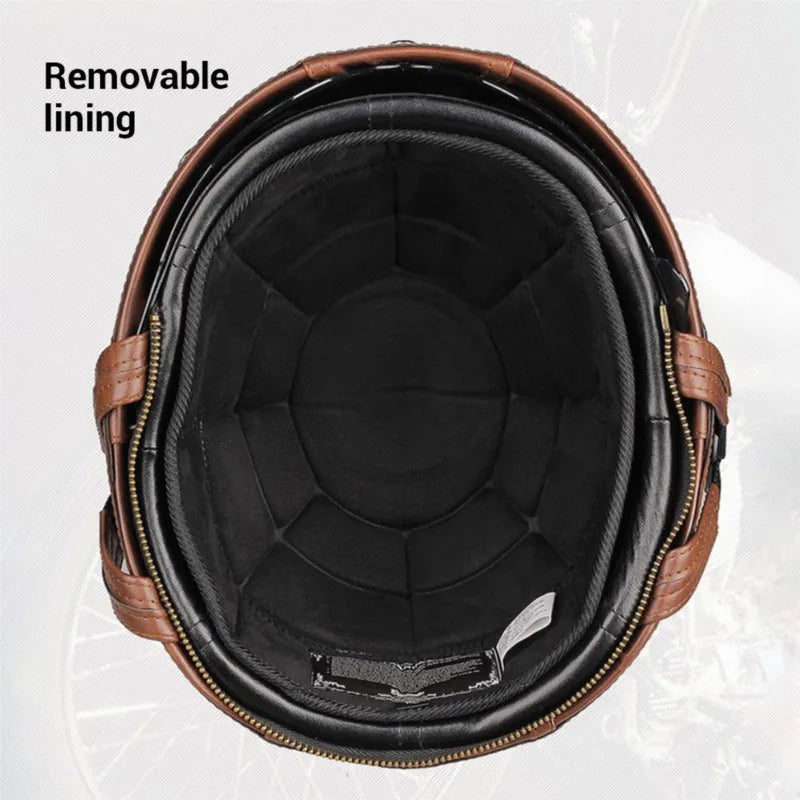 Retro Half Helmet with Visor Package Options