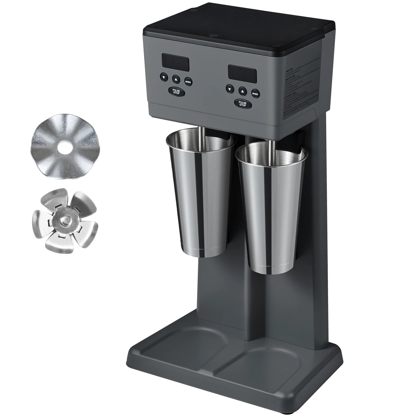 Commerciële Dubbele Kop Milkshakemachine 375W x2 Snelle Mixer