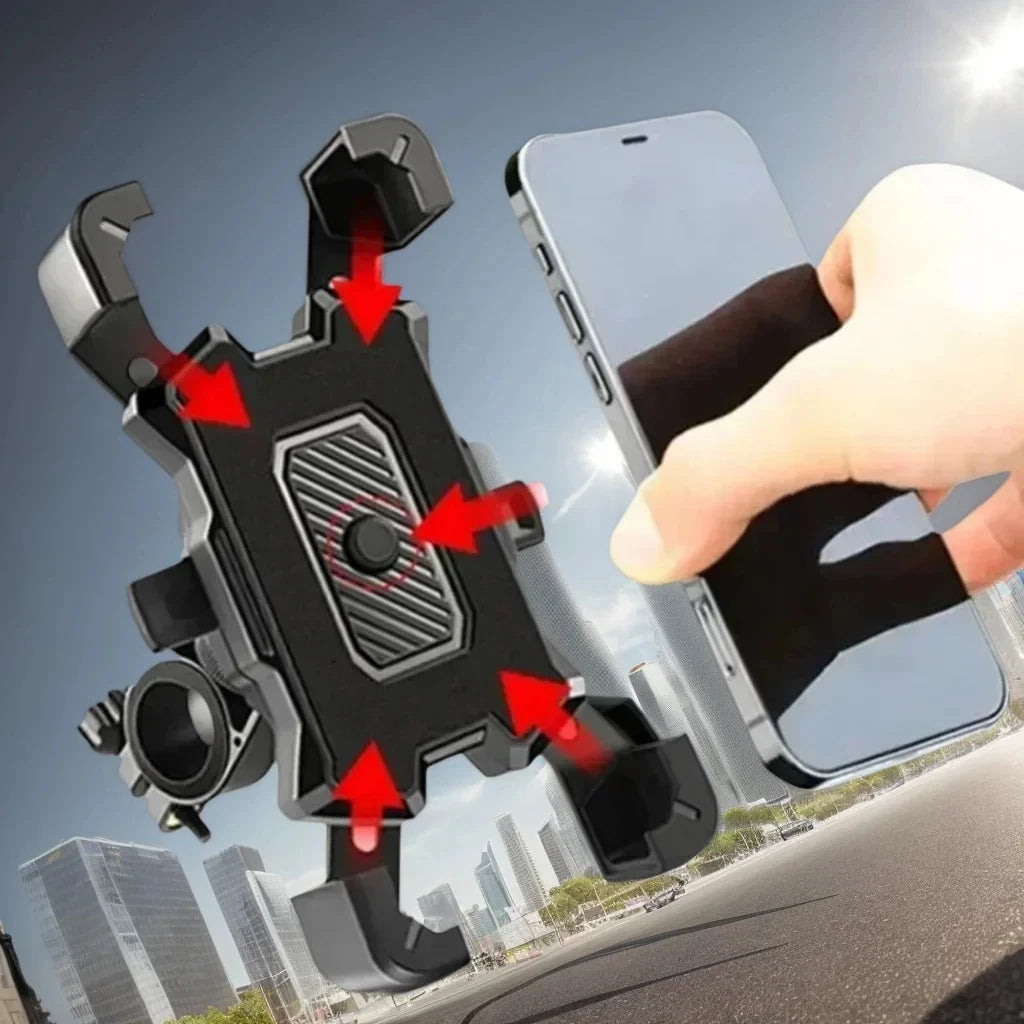 360° Rotatable Phone Mount Universal Shockproof Bicycle Motorcycle Holder for iPhone Samsung Xiaomi