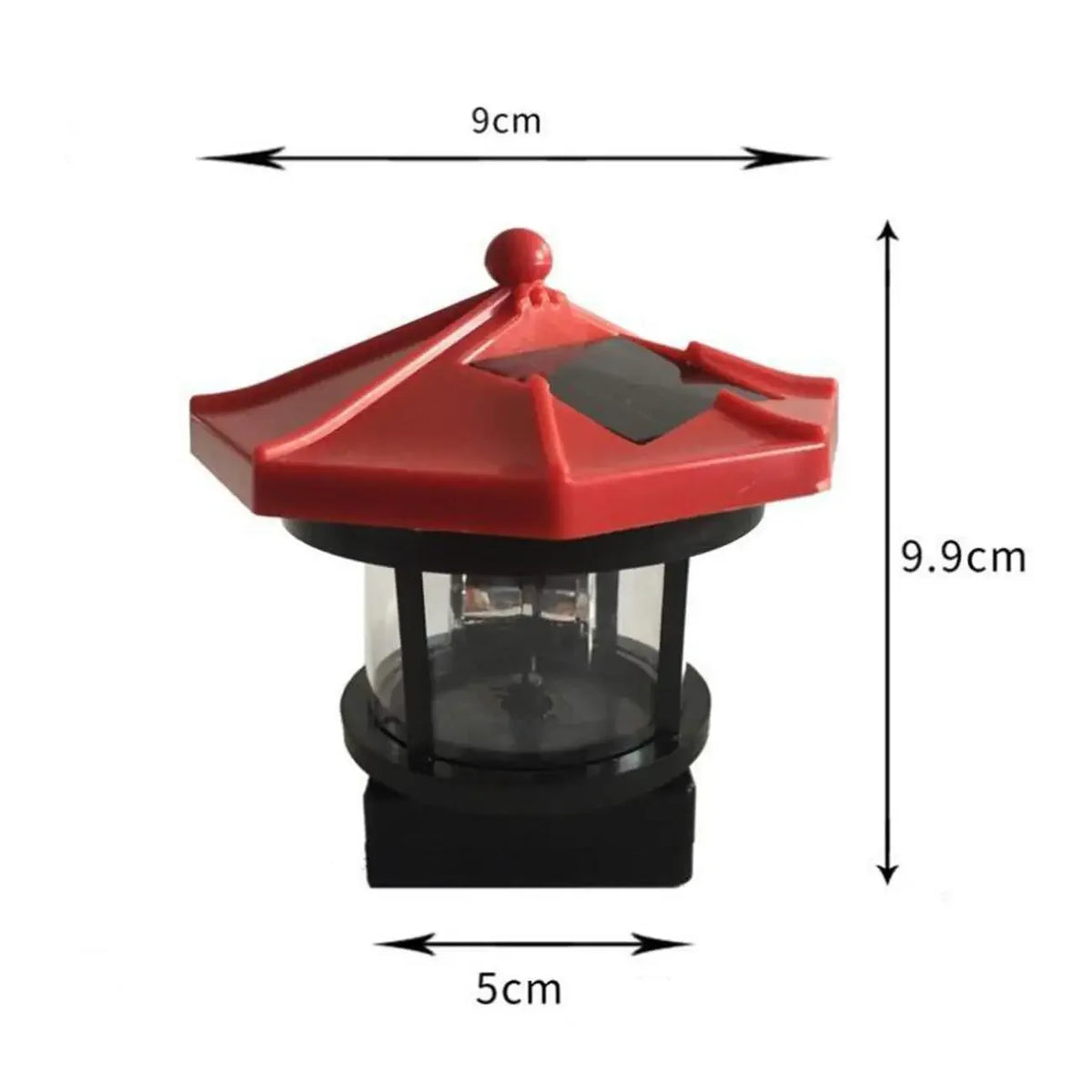 Baliza de faro LED solar y opciones de cabezal luminoso