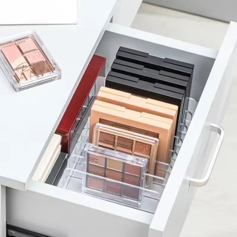 Seven-Compartment Makeup Palette Organiser