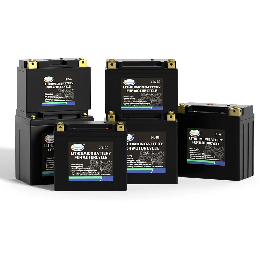 Motorcycle Battery 12V LiFePO4 Lithium Ion 4L-BS 160CCA Size-113x70x89mm Built-in BMS Board Lithium Phosphate Ion Battery