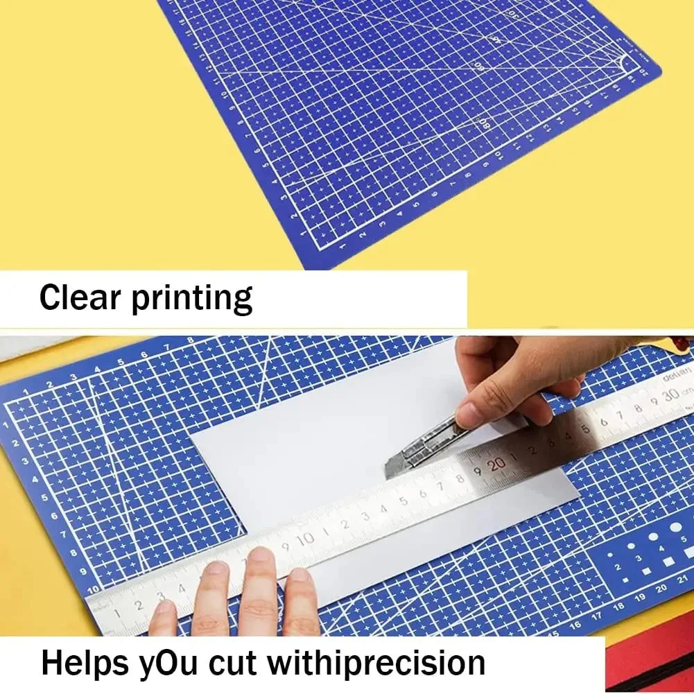 A3 A4 A5 PVC Cutting Mat Workbench Patchwork Cut Pad Sewing Manual DIY Knife Engraving Leather Cutting Board Side Underlay