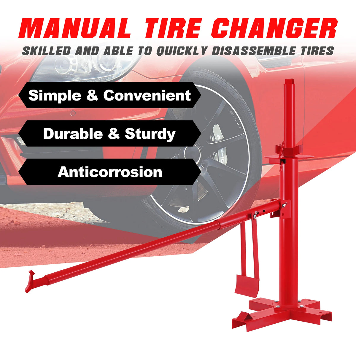 Γ manually Tire Changer Demount Tool Για Αυτοκίνητο ΤρέιΛ Ηδιά Demount εργαλείο