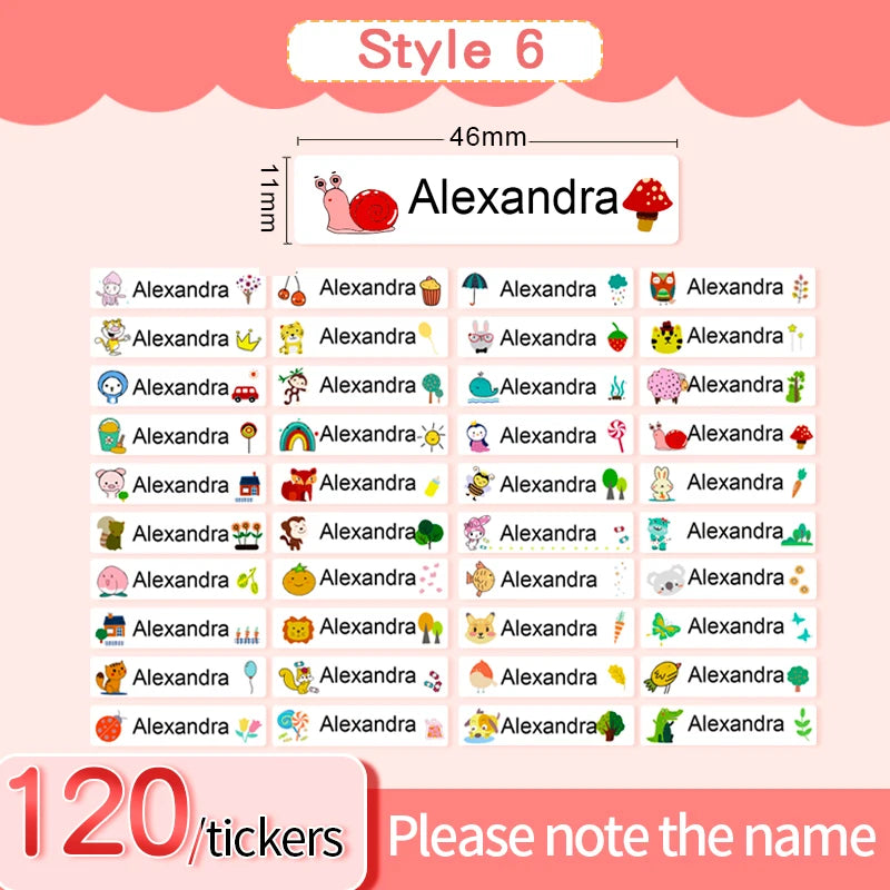 Personalized Name Labels – Style and Pack Options