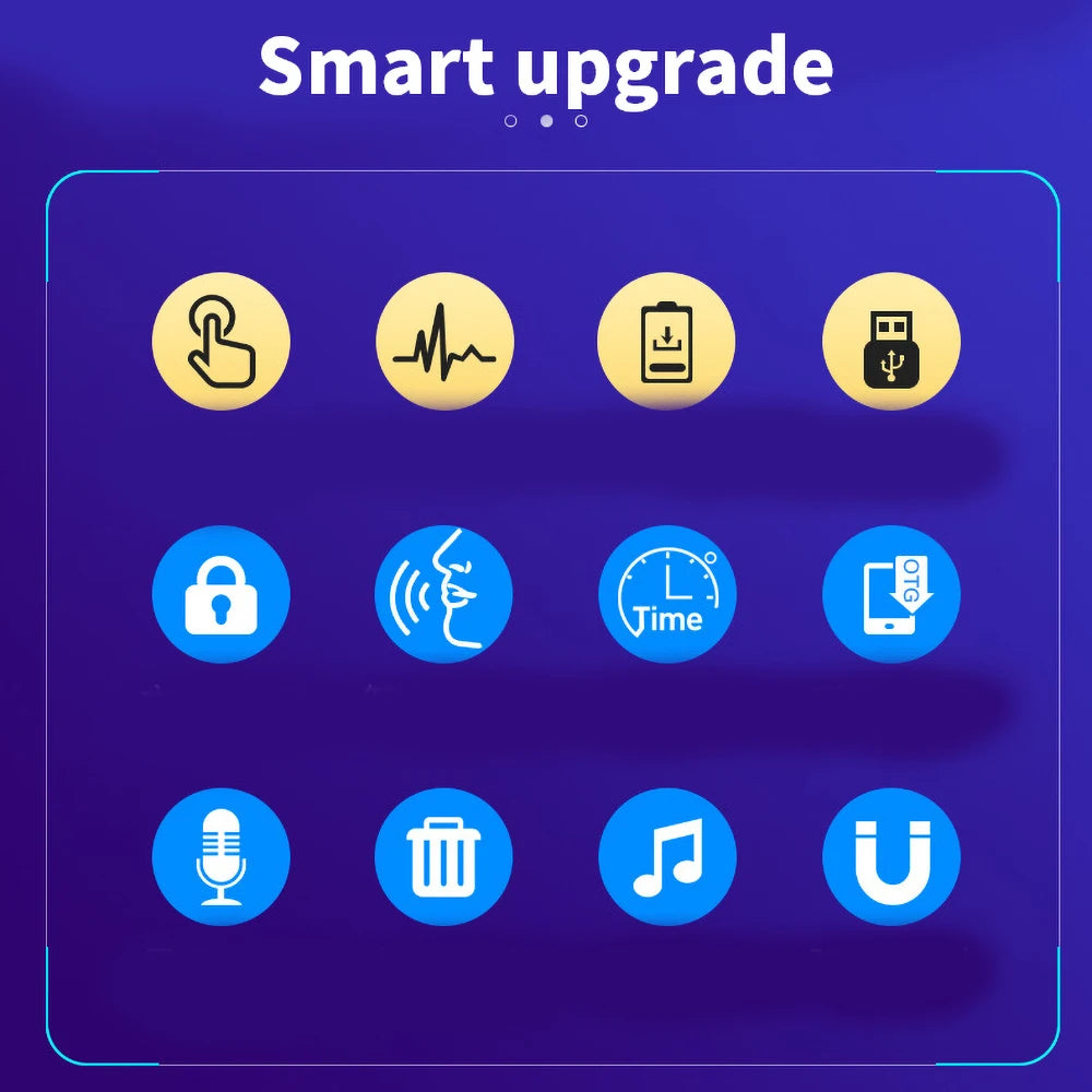 Mini röststyrd inspelare Q63 USB-ljudinspelare 18 timmars inspelning