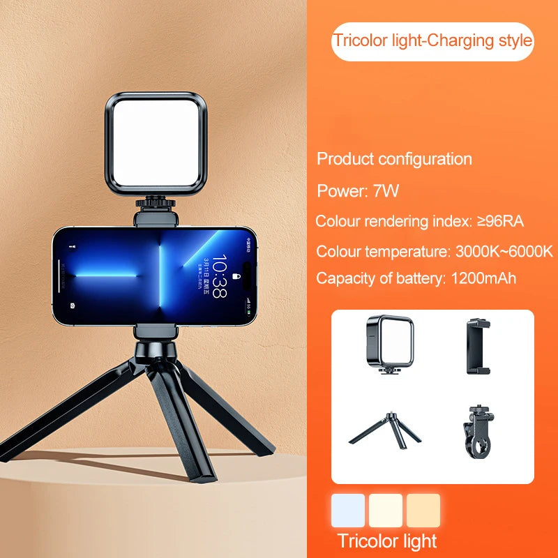 Rechargeable Ring Light - RGB and Tricolour Options