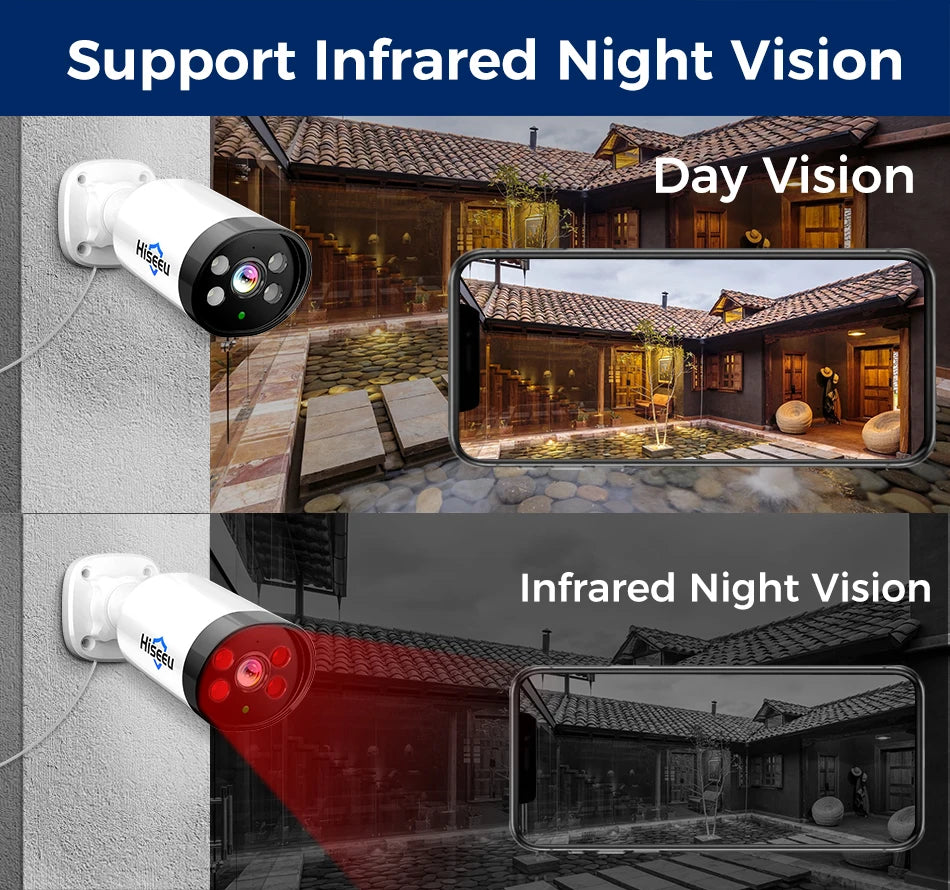 3MP POE IP Camera with Audio, Night Vision, ONVIF