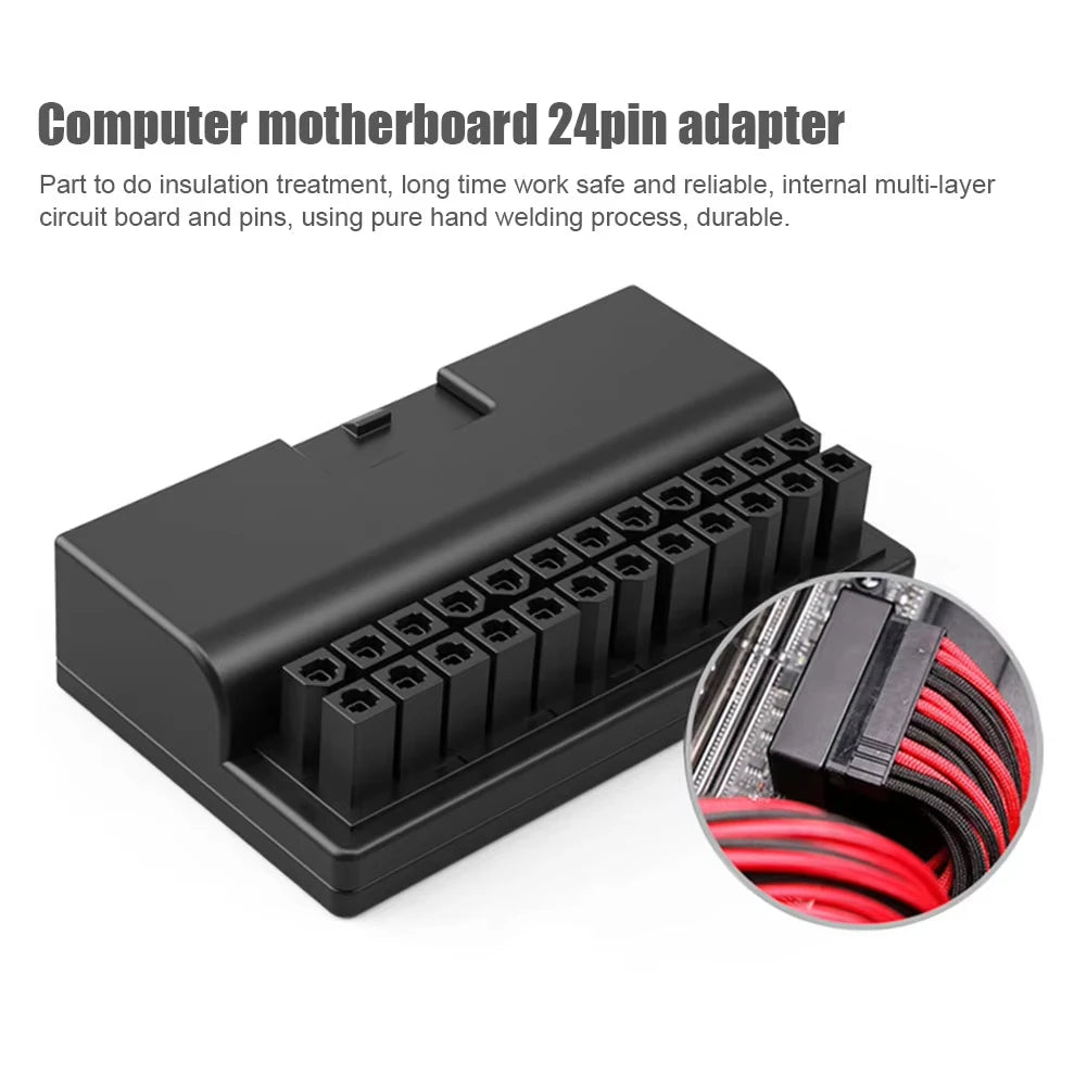 Adapter zasilania ATX 24-pinowy, kątowy 90 stopni