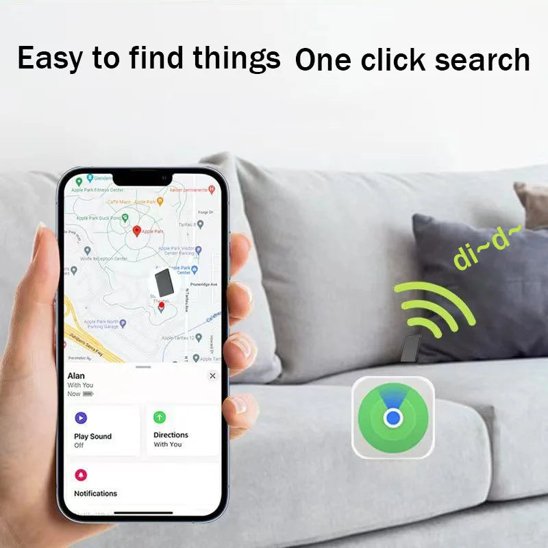 Tarjeta rastreadora delgada con Bluetooth para Apple Find My