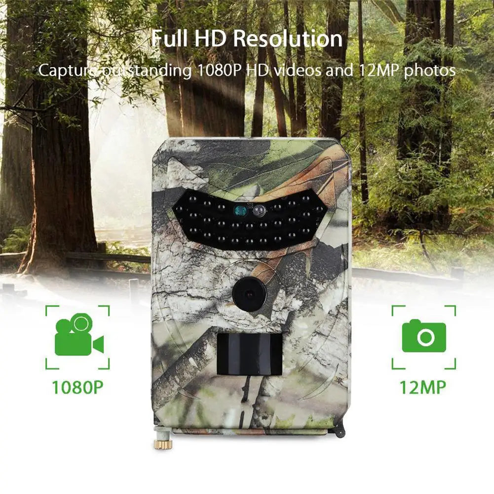 PR100 Trail Camera 12MP 1080P Night Vision Wildlife Camera