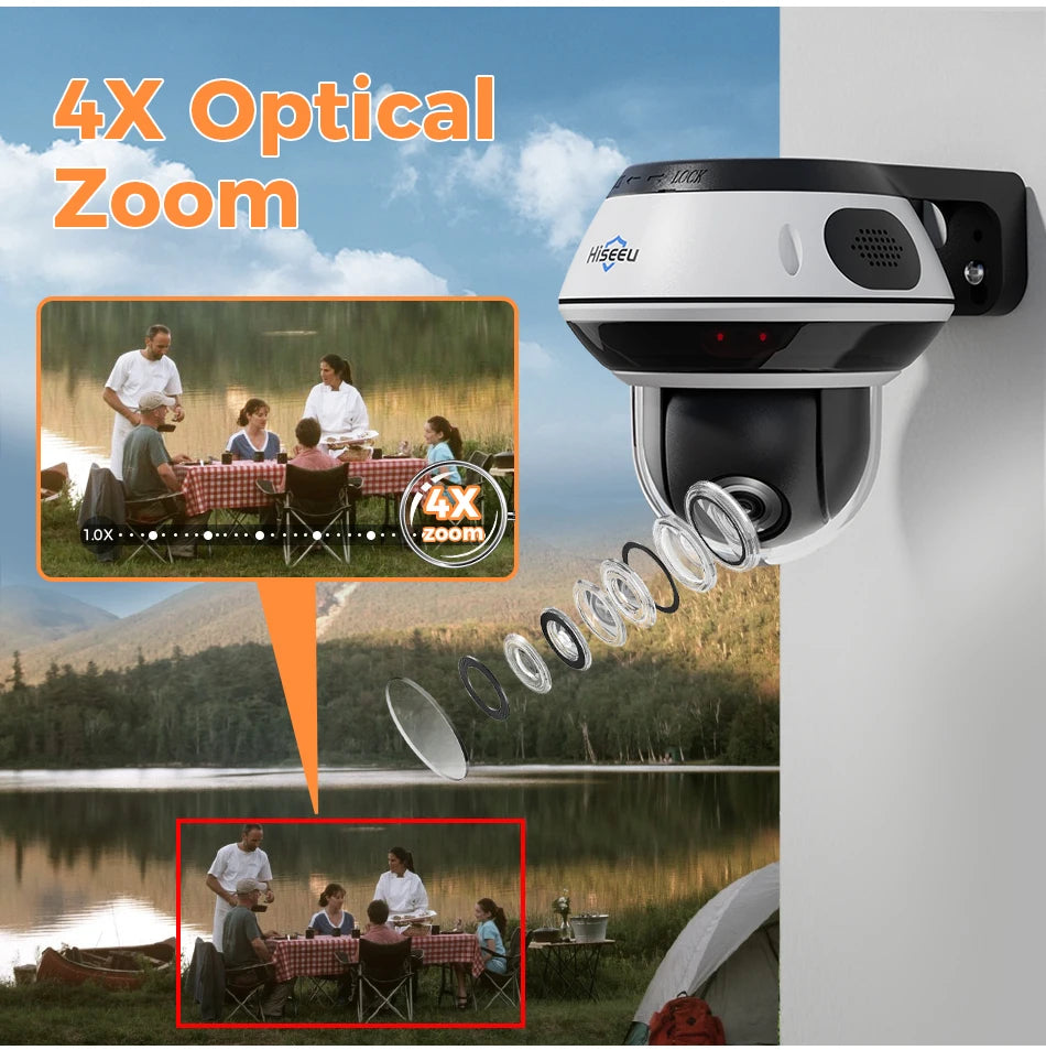 6MP Vandal-Proof PoE IP Dome Security Camera with Zoom