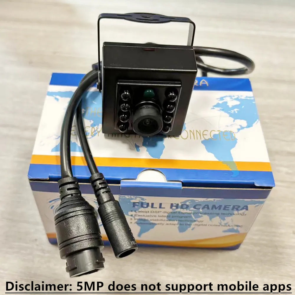 4K Ultra HD 8MP IP Camera Indoor H.265 Onvif Mini Small CCTV Night Vision IR 940nm POE Security Camera Inside Birdcage Machine