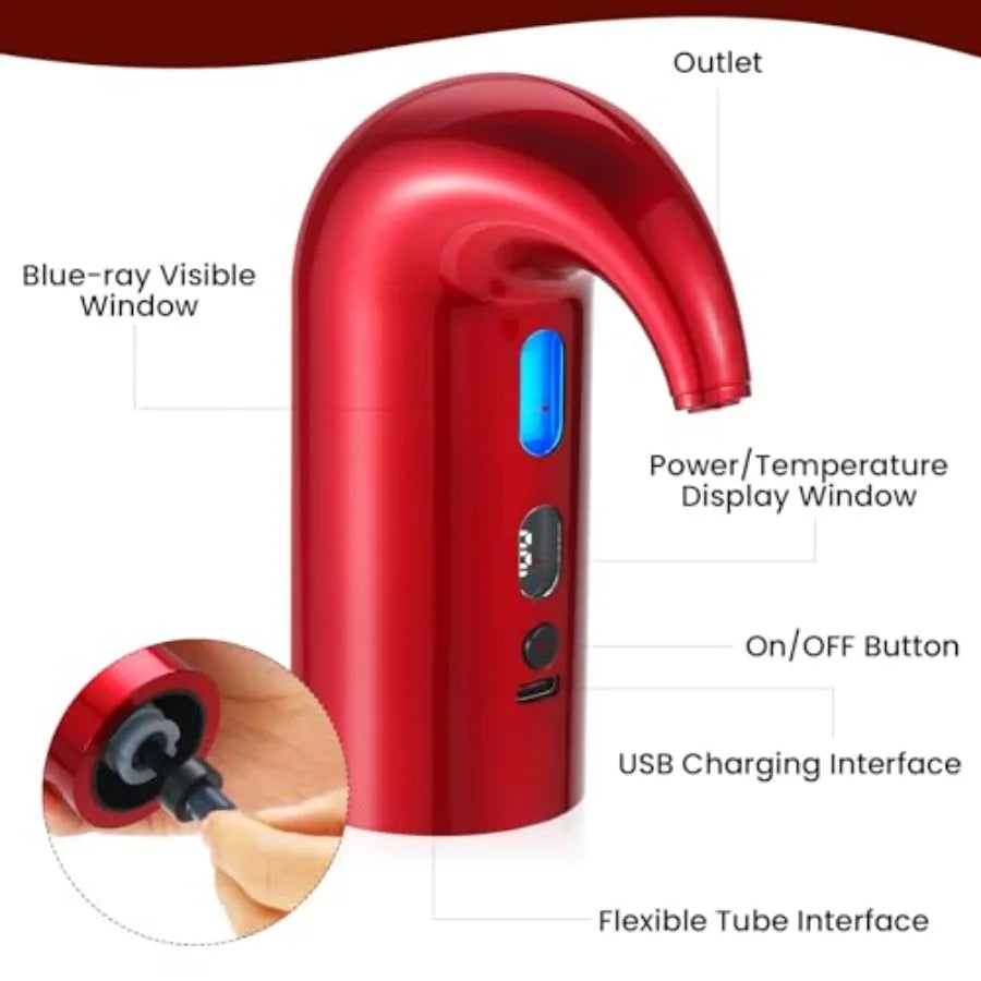 3-in-1 Electric Wine Aerator, Decanter and Dispenser Set