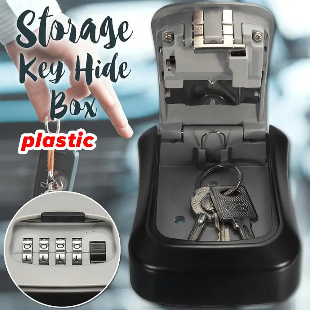 Wall-Mounted Four-Digit Key Lock Box