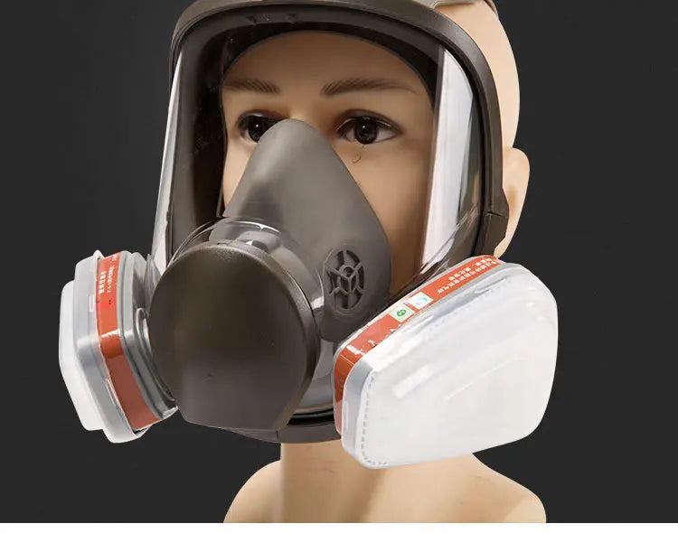 Maschera antigas a pieno facciale 6800 con protezione antiappannamento e sicurezza