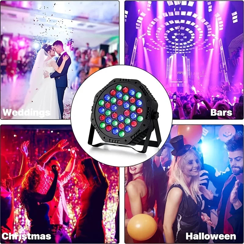 36 LED RGB Disco DJ Party Light with DMX512 Strobe