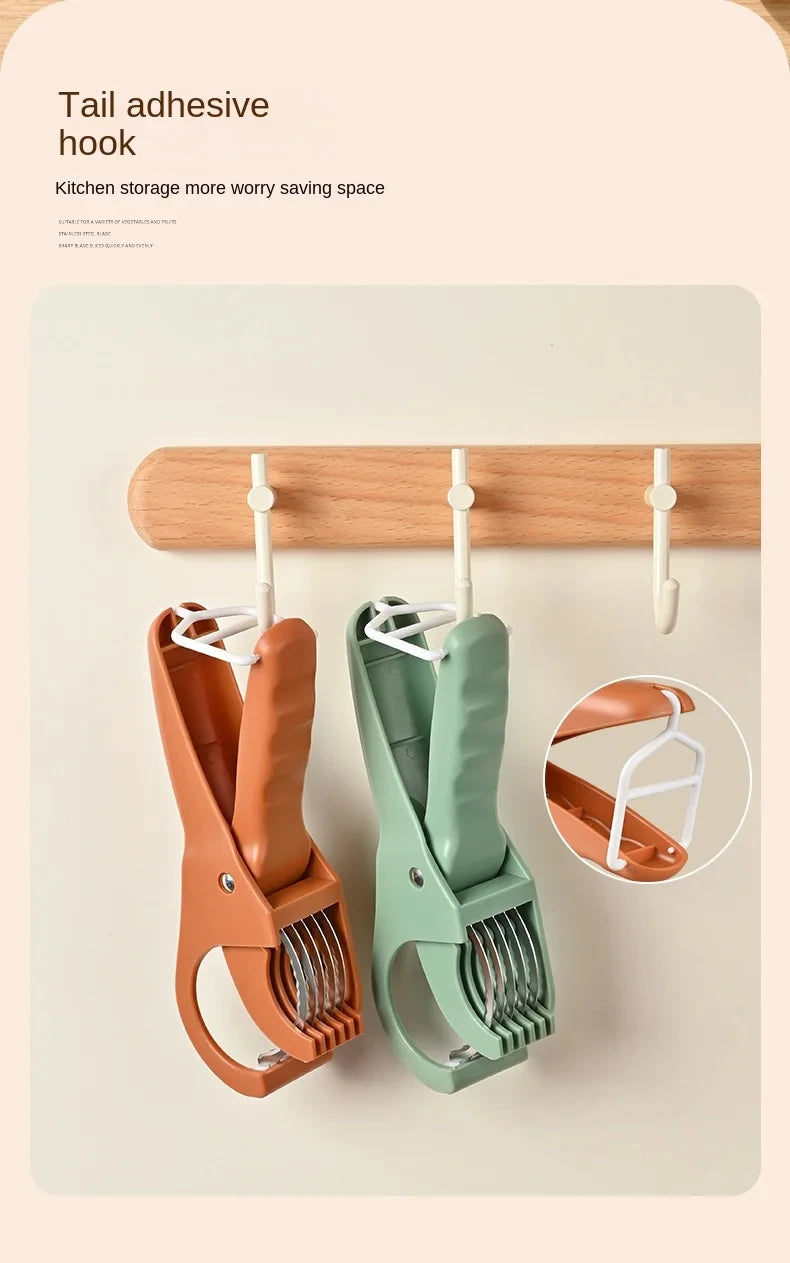 HooFun Kitchen Tools Stainless Steel Vegetable and Fruit Slicer Multi Functional Salad Slicer Kitchen Accessories