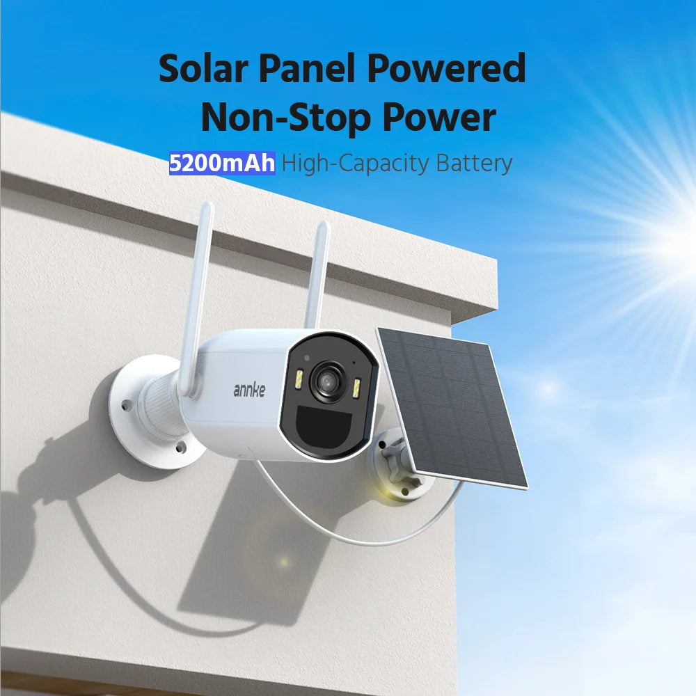 4MP Solar Wireless Security Camera System with 16CH NVR