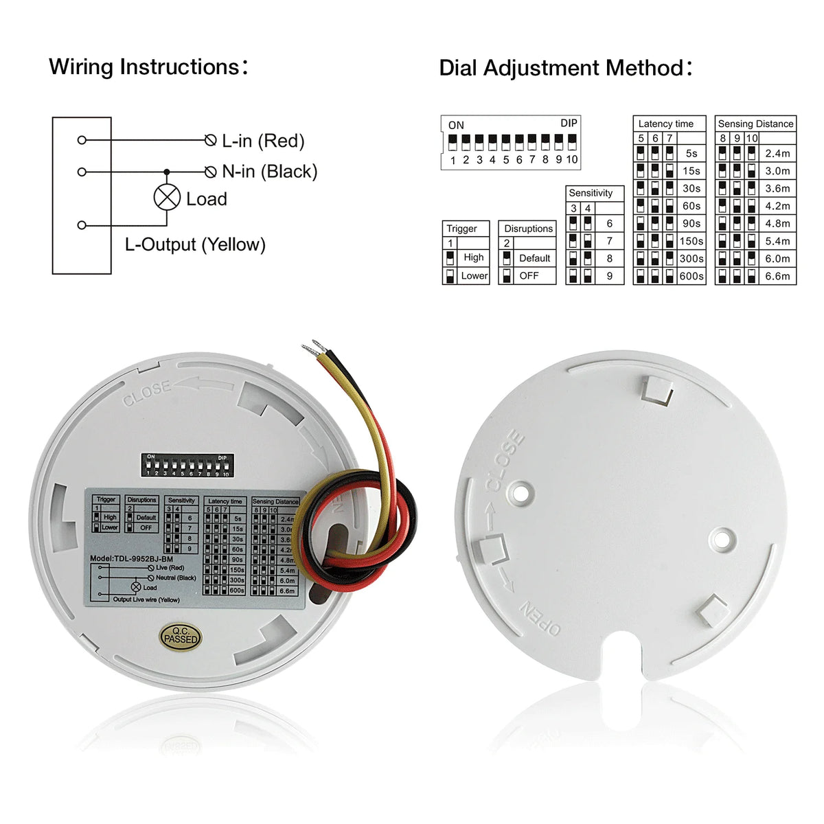 24GHz Radar Presence Sensor Switch