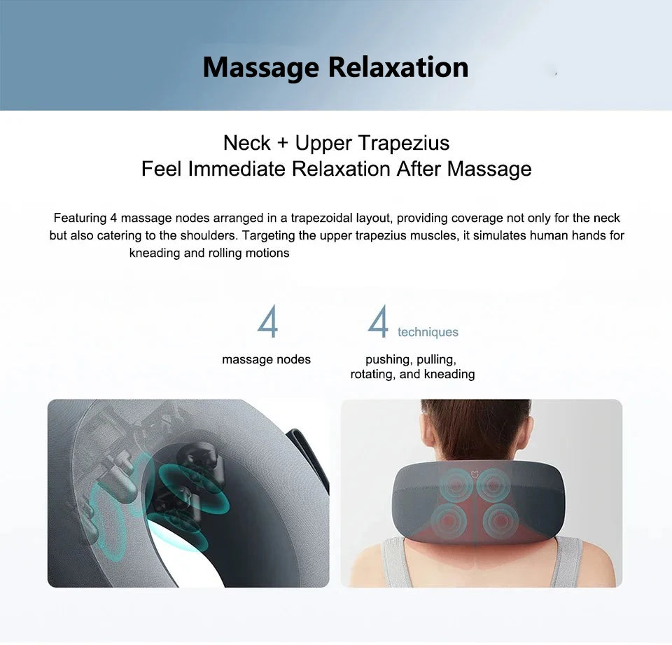 Xiaomi Mijia Smart Neck Massager Shoulder and Neck Integrated Massager Hanging Neck Protector MiHome APP Control MJNKAM01SKS