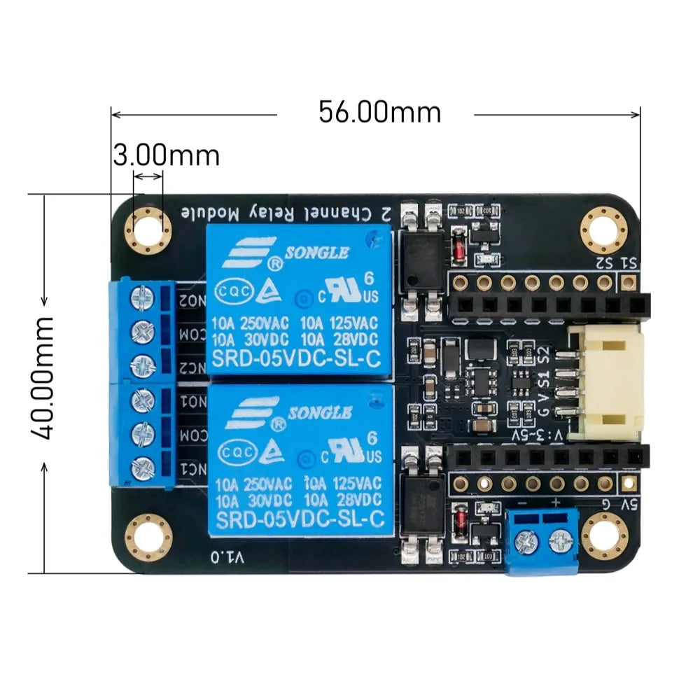 Two-Channel Opto-Isolated Relay Board