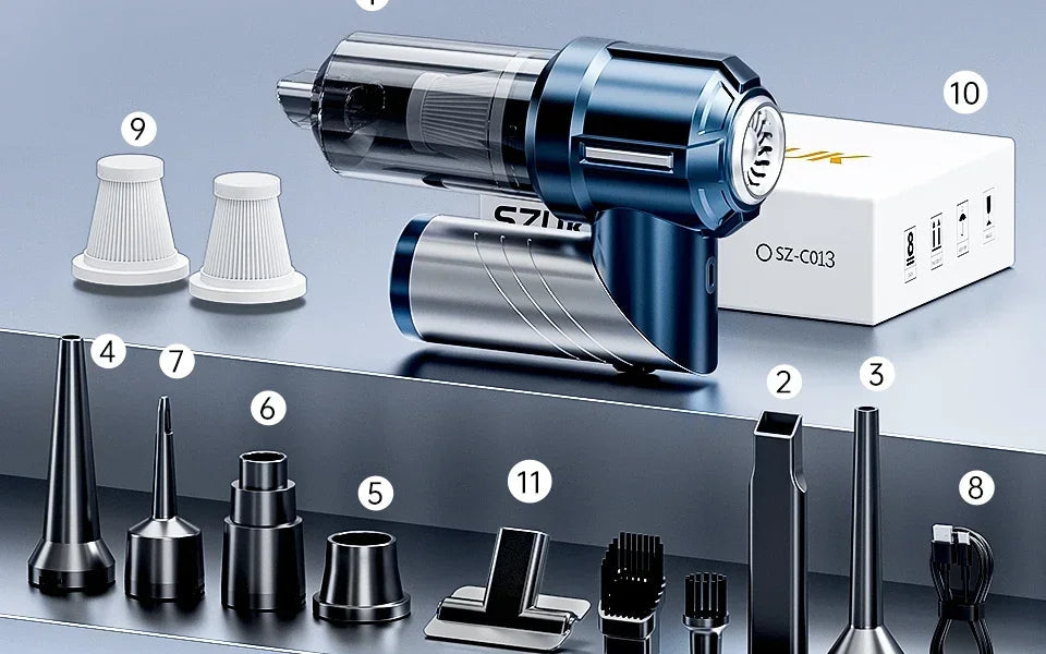 SZUK Car Vacuum Cleaner Wireless Cleaner Handheld Mini Vacuum Cleaner Cordless Strong Suction Cleaning Machine Robot Vacuum