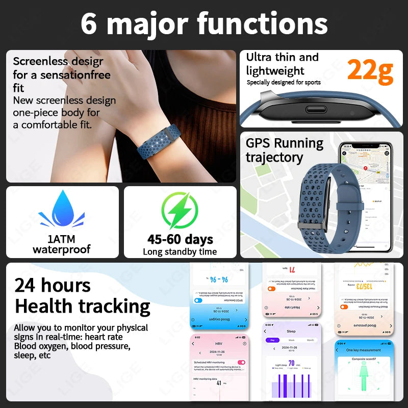Bracelet connecté de suivi d’activité sans écran