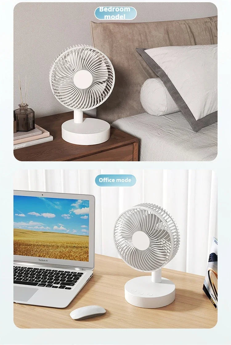 Xiaomi Youpin Fan Small White Desktop Timer Mute With Four-speed Adjustable Portable Fan Recharging Models Detachable Desk fan