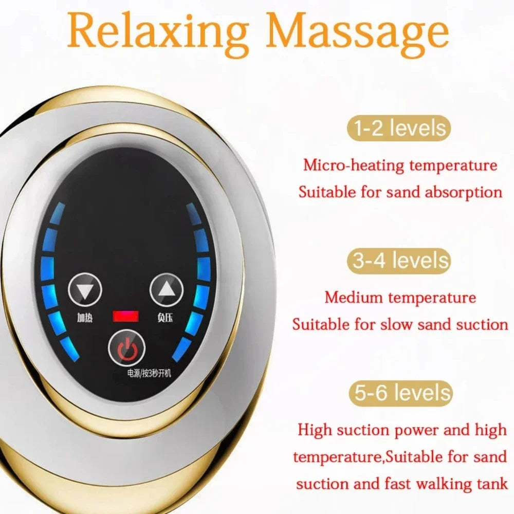 6/9 Gear Negative Pressure Vacuum Suction Cup Body Fat Burner Scraping Massage Home Plug in Electric Cupping Massager
